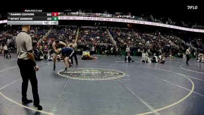 4A 285 lbs Champ. Round 1 - Damien Couture, Hickory Ridge High School vs Wyatt Johnson, Cardinal Gibbons