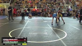 100 lbs Cons. Semi - Azariah Gervin (sw1), Team Lindsey vs McKinzee Mills (se1/4), Chillicothe Middle School Cavs