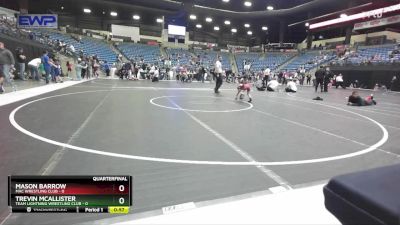 37 lbs Quarterfinal - Trevin McAllister, Team Lightning Wrestling Club vs Mason Barrow, Mac Wrestling Club