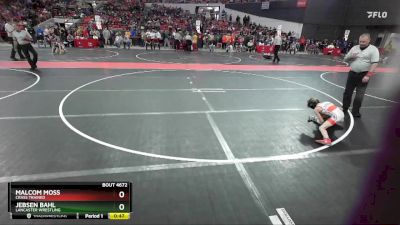 57 lbs Cons. Round 5 - Jebsen Bahl, Lancaster Wrestling vs Malcom Moss, Crass Trained