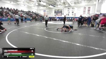 100 lbs Quarterfinal - Lina Rodriguez, Chino vs HAYDEN YANAGISAWA, Mayfair