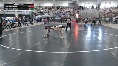 AA 120 lbs Quarterfinal - Jack Howard, Bartlett High School vs Cooper Stout, Siegel High School