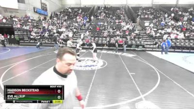 4A 170 lbs Quarterfinal - Eve Allsup, Bear River vs Madison Beckstead, Uintah