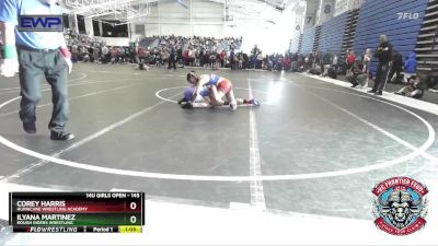 145 lbs Round 1 - Ilyana Martinez, Rough Riders Wrestling vs Corey Harris, Hurricane Wrestling Academy