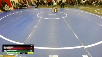 110 lbs Champ. Round 1 - Ella Cohen, Palo Alto Hs vs Krishna Nidhin, Leigh