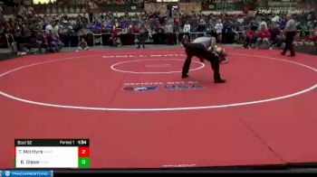 145 lbs Champ. Round 1 - Bryer Glaser, Girard vs Thomas McIntyre, Wamego