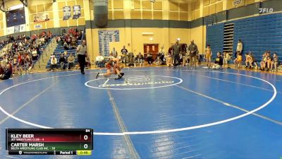 84 lbs Round 2 (8 Team) - Carter Marsh, Delta Wrestling Club Inc. vs Kley Beer, Jet Wrestling Club