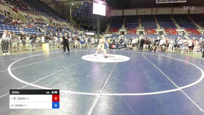 120 lbs Rnd Of 64 - Brayten Casey, WI vs Justin Jones, VA