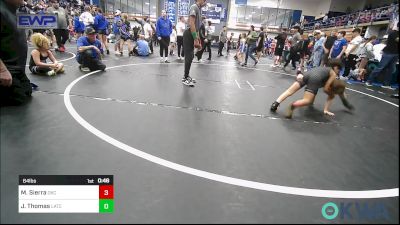 64 lbs Rr Rnd 1 - Mateo Sierra, OKC Saints Wrestling vs Jeremy Thomas, Little Axe Takedown Club