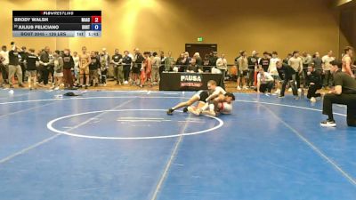 126 lbs Cons. Sub-quarters - Brody Walsh, Mat Assassins vs Julius Feliciano, Dragon RTC