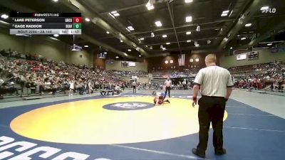 2A 144 lbs Semifinal - Gage Raddon, Beaver vs Lane Peterson, Grand County