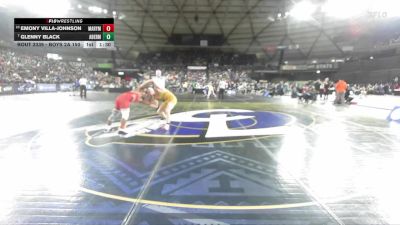 Boys 2A 150 lbs Champ. Round 2 - Glenny Black, Aberdeen vs Emony Villa-Johnson, Marysville Pilchuck