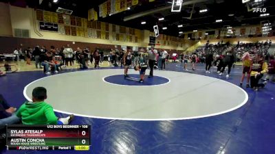 108 lbs Semifinal - Sylas Atesalp, Escondido Thundercats vs Austin Concha, Rough House Wrestling