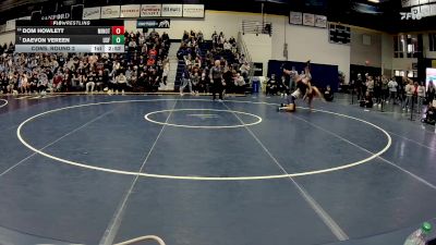 184 lbs Cons. Round 2 - Daevon Vereen, Sioux Falls vs Dom Howlett, Minot State (N.D.)