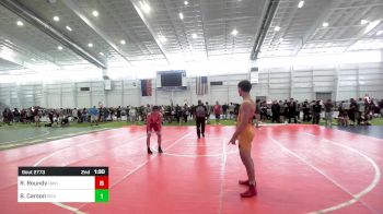 165 lbs 2nd Place - Ryker Roundy, Davis High School vs Brayden Carson, Silverback WC