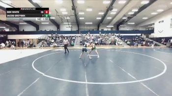 141 lbs Finals (2 Team) - Jacob Grzybek, York vs Ben White, Ithaca