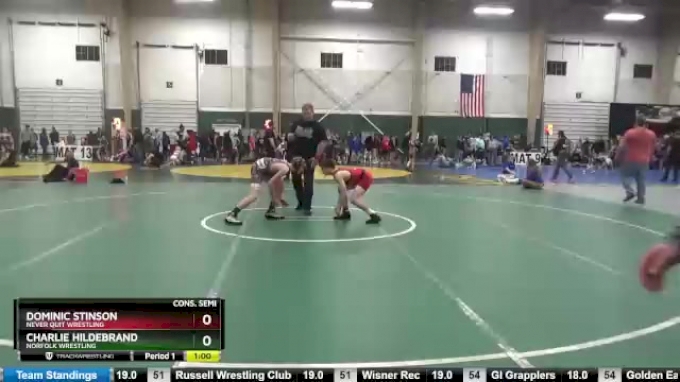 119 lbs Cons. Semi - Charlie Hildebrand, Norfolk Wrestling vs Dominic ...