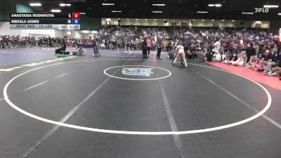 124 lbs Quarterfinal - Anastasia Rodnikova, IL vs Mekala James, CA