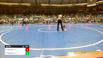 70 lbs Round Of 16 - Korbin Akerson, Nebraska Boyz vs Anze Williams, Meridian Maniacs