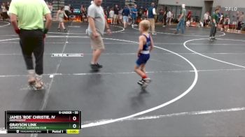 55 lbs Semifinal - Grayson Link, Summerville Takedown Club vs James `Roe` Christie, Iv, Independent