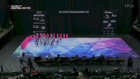 Central HS (TX) "San Angelo TX" at 2026 WGI Percussion/Winds World Championships