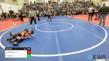 58-61 lbs Quarterfinal - Landon Martinez, Team Tulsa Wrestling Club vs Kaycen Lillich, Grove Takedown Club