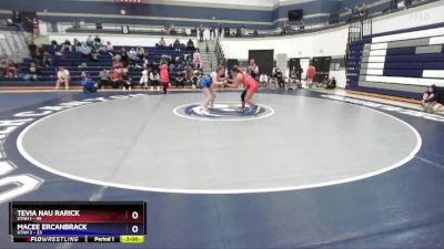 190 lbs Round 2 (4 Team) - Tevia Nau Rarick, Utah 1 vs Macee Ercanbrack, Utah 2
