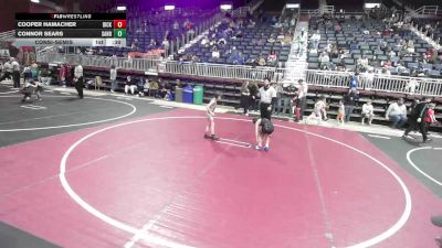 58 lbs Consolation - Cooper Hamacher, Dickinson WC vs Connor Sears, Sanderson Wrestling Academy