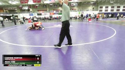 285 lbs Cons. Round 3 - Carmine Morton, Missouri Valley vs Noah Iobe, Indian Hill Community College