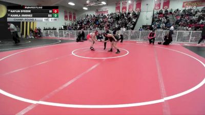 130 lbs Champ. Round 1 - Kamila Jimenez, Rosemead vs Kaylin Steede, Oak Hills