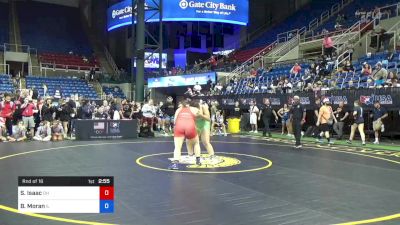 200 lbs Rnd Of 16 - Savannah Isaac, Ohio vs Brittney Moran, Illinois