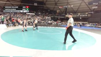 Boys 4A 138 lbs Semifinal - Brennen Williams, South Kitsap vs Austin Schield, Gonzaga Prep