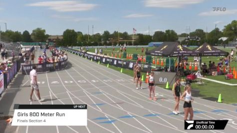 High School Girls' 800m, Finals 4
