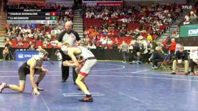 2A-132 lbs Cons. Round 3 - Charlie Showalter, Hampton-Dumont-CAL vs CJ McGregor, Algona