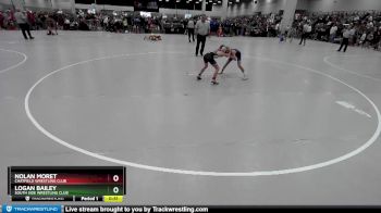 80 lbs Champ. Round 1 - Nolan Moret, Chatfield Wrestling Club vs Logan Bailey, South Side Wrestling Club