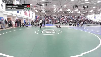 Girls 115 lbs Quarterfinal - Isabel Garcia, Alisal Girls vs Jeannette Healy, Carlmont Girls