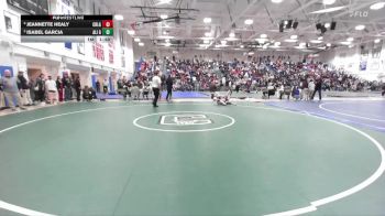 Girls 115 lbs Quarterfinal - Isabel Garcia, Alisal Girls vs Jeannette Healy, Carlmont Girls