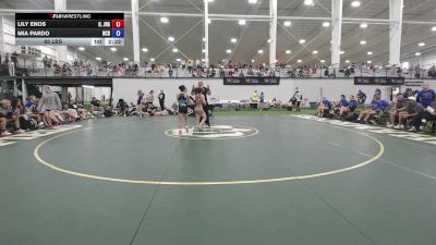 95 lbs Lily Enos, Illinois vs Mia Pardo, North Carolina Blue