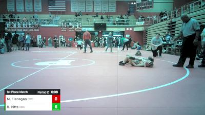 8U - 62 lbs 1st Place Match - Blaine Pitts, Rochester Wrestling Club vs Morgan Flanagan, Decatur Wrestling Club