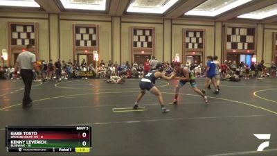 145 lbs Round 2 (6 Team) - Kenny Leverich, BlueWave vs Gabe Tosto, Orchard South WC