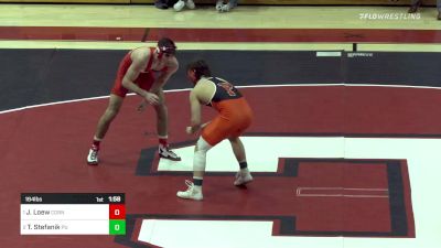 184 lbs Final - Jonathan Loew, Cornell vs Travis Stefanik, Princeton