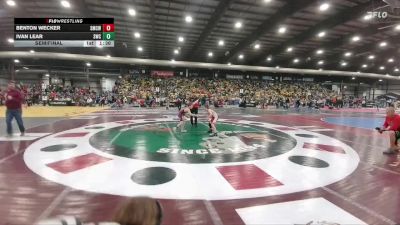 90 lbs Semifinal - Ivan Lear, Sidney Wrestling Club vs Benton Wecker, St. Mary`s Cardinals WC