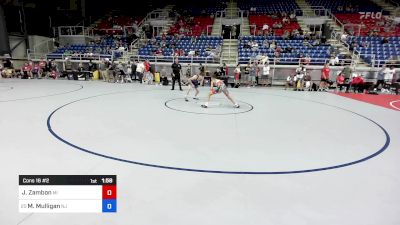 106 lbs Cons 16 #2 - Jordan Zambon, MI vs Matthew Mulligan, NJ