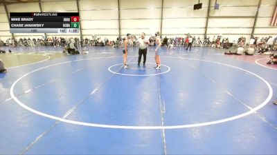 130 lbs Round 4 (2:15pm Saturday) - Chase Janawsky, NCWAY National Team vs Mike Brady, Dynasty Black