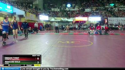 A - 152 lbs Quarterfinal - Deegan Tvedt, Custer Co. (Miles City) vs Reinhard Bold, Havre