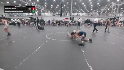 92 lbs Round 2 (10 Team) - Brendan Dougherty, Kraken Black vs Porter Kerr, Outlaws MS