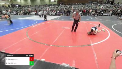 69 lbs Consi Of 8 #1 - GeorgeLomax Porras, Neutral Grounds vs Bradley Smith, Fallon Outlaws WC