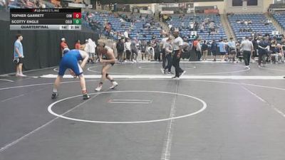 149 lbs Quarterfinal - Topher Garrett, Cowley College vs Scotty Engle, Colby Community College
