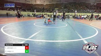 52 lbs Round Of 16 - Carter Johnson, Duncan Demon Wrestling vs Creed Long, Marlow Outlaws