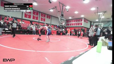 195 lbs Round Of 32 - Teddy Buckskin, Hilldale vs Addison Bonnfield, Tulsa Hale